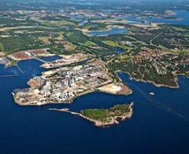 斯道拉恩索Skoghall鸟瞰图