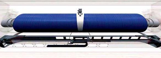 尾部吹到新的母卷轴上。