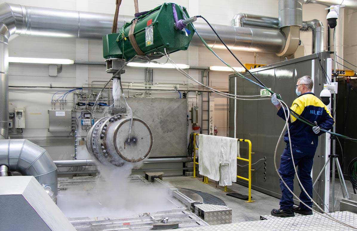 阀门在低温测试