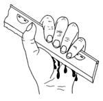 用过的刀片很锋利。刀片很容易造成割伤。