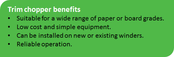 斩波修剪输送机的好处