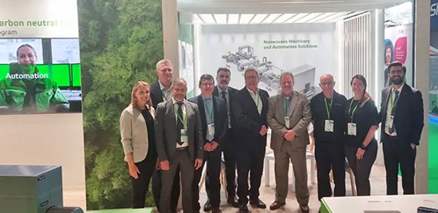 在INDEX23结合非织造布行业