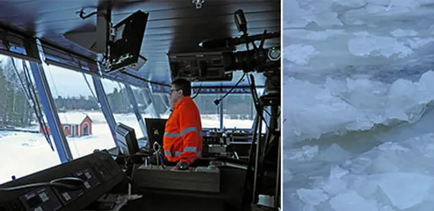 Otava sailing in very challenging and cold areas