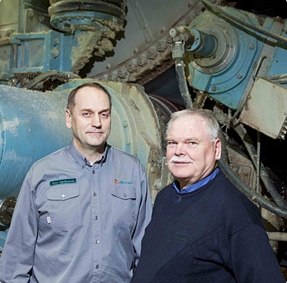 来自Metsä Tissue Mänttä的Reijo vesari和来自Valmet的Eero Hartikainen