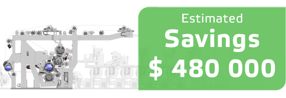 uplanned关闭由于媒体吸水辊是预防,储蓄是480 000美元