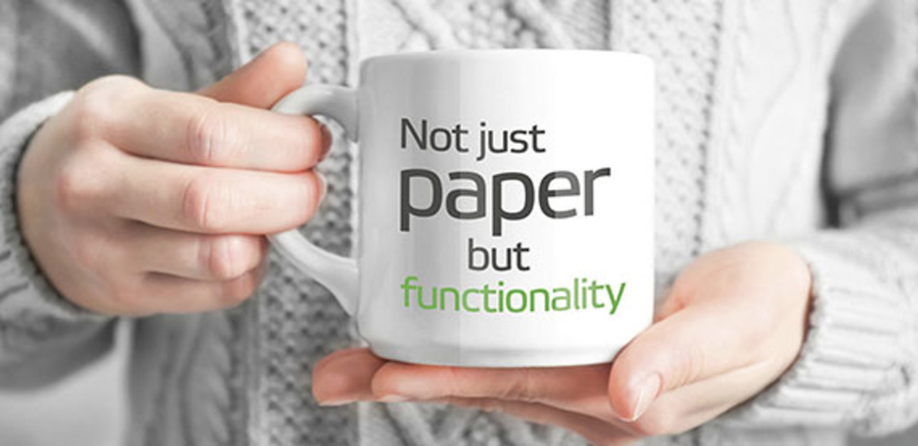 印杯与文本的口号