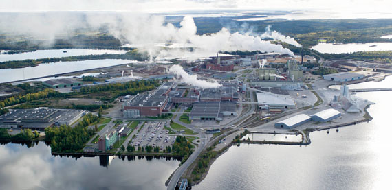 Stora Enso's Veitsiluoto磨坊在芬兰凯米