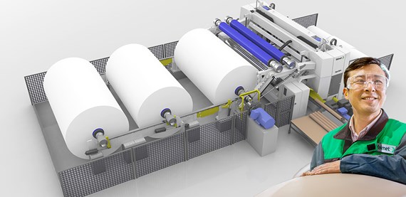 纸板和纸机绕线机的改进